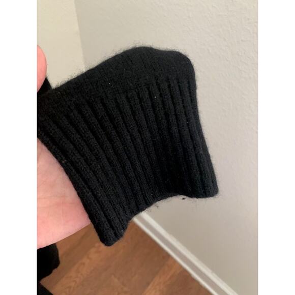 Lands' End-Classic-Cashmere-Crewneck Sweater-Black-Soft Knit-Fall-Women's-14–16 - Picture 4 of 6